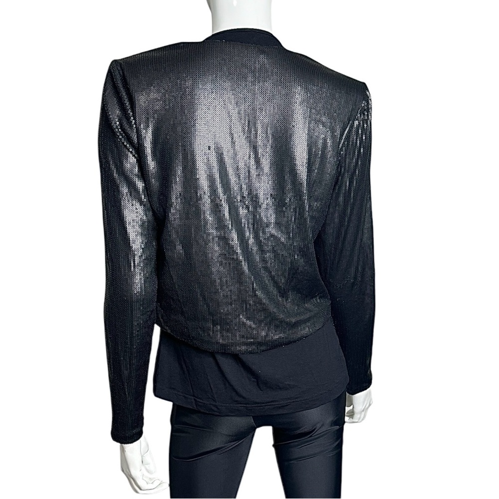 Cache Bolero Sequins Formal Bolero Black Jacket - Picture 5 of 6